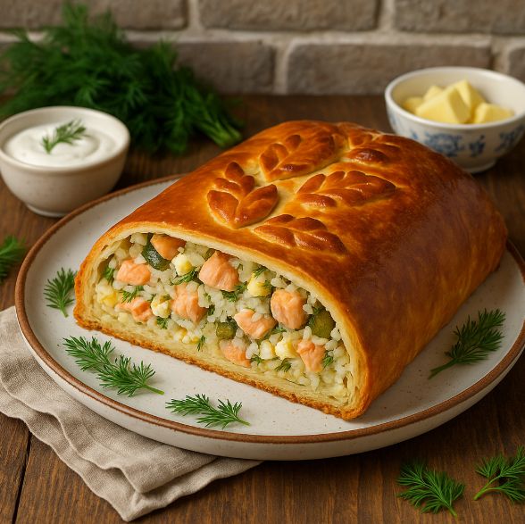 Рыбный кулебяка