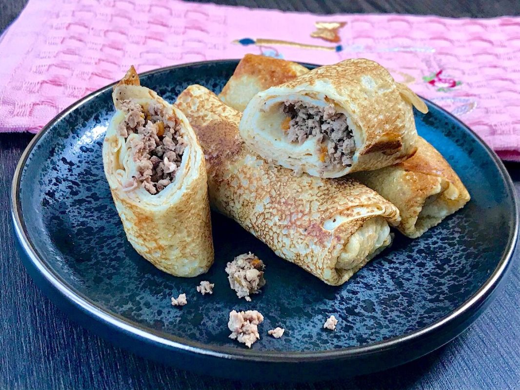 Блины с сердечной начинкой: простой и вкусный рецепт