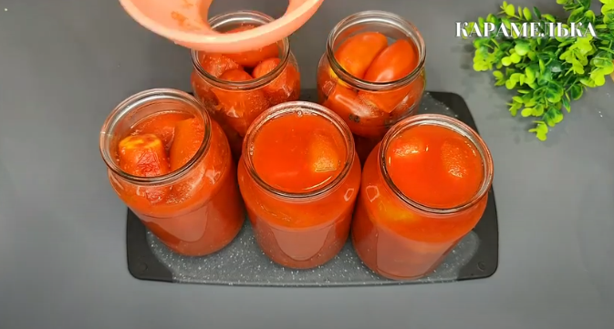 Заготовка помидоров на зиму в собственном соку: просто, быстро и вкусно