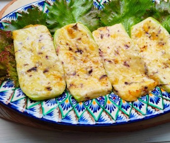 Кабачок с сыром в духовке