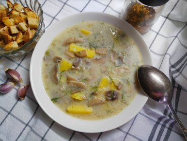 Сливочный грибной суп, который оценит каждый