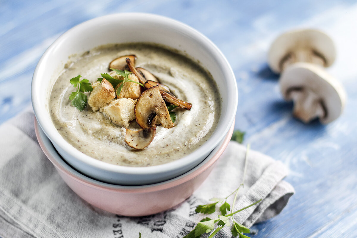 Необычный грибной суп-пюре с кокосовым молоком: готовим как настоящие мастера