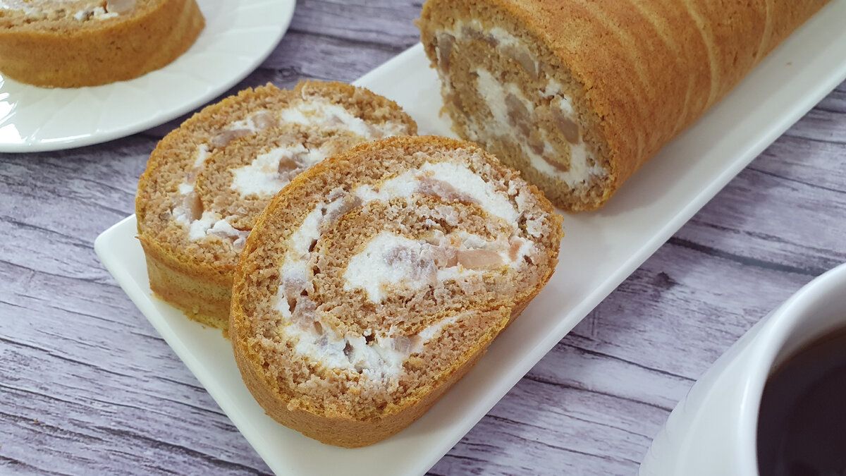 Творческий тыквенный рулет для здорового питания