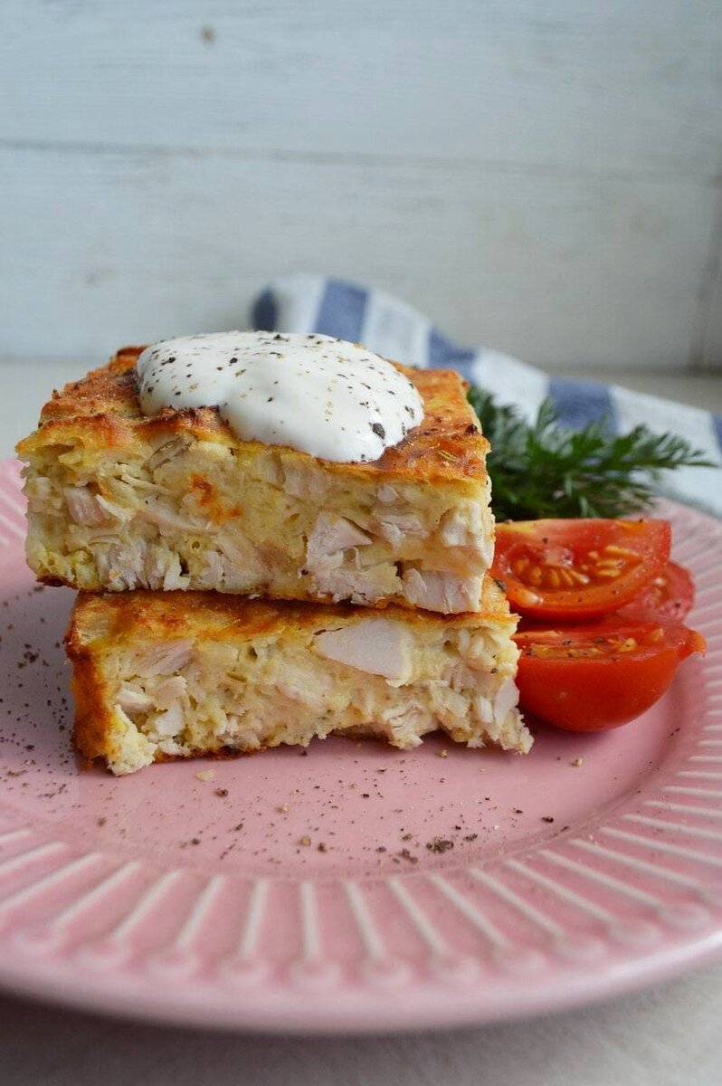 Простая куриная запеканка с сыром для busy утр