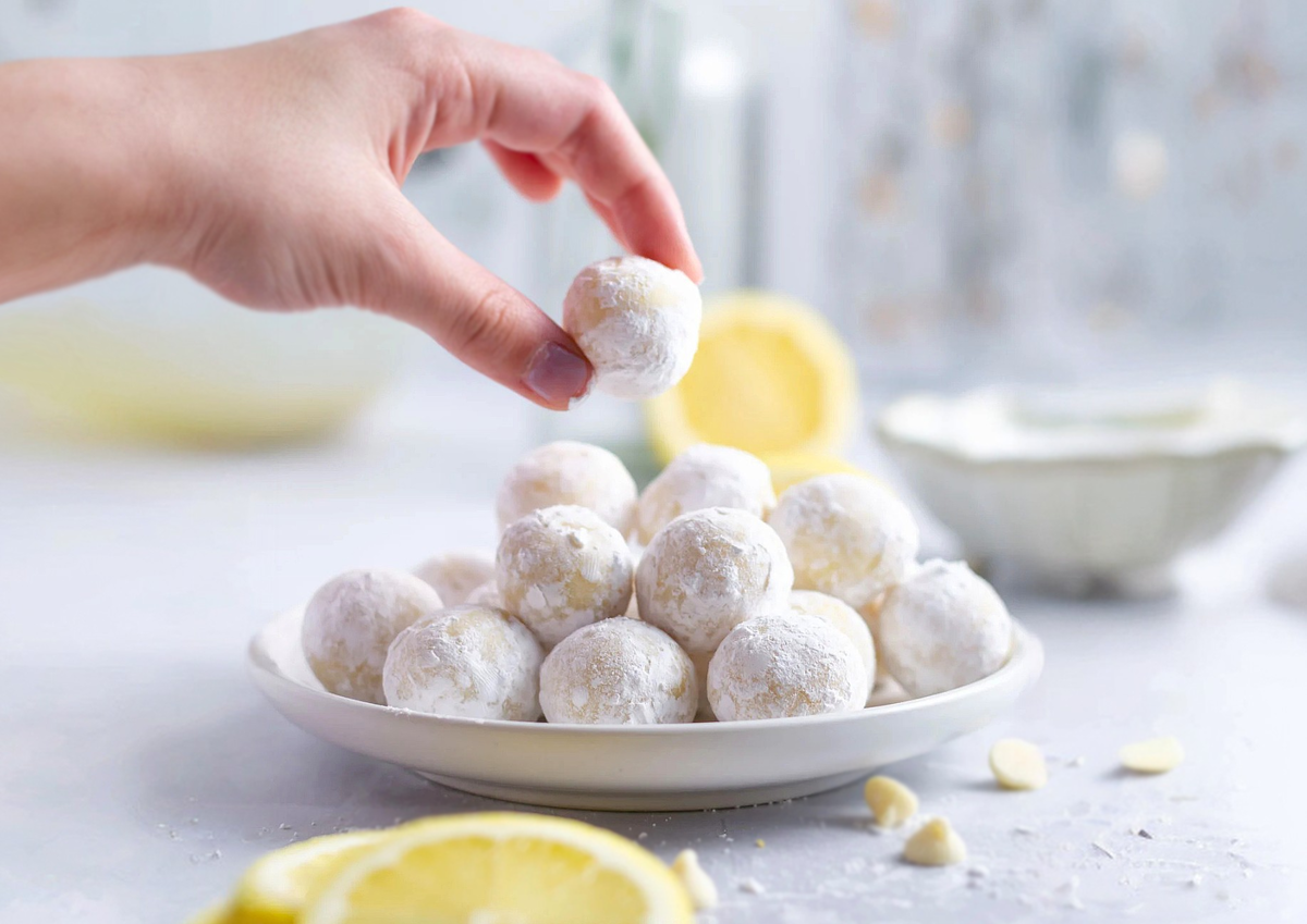 Вкусные лимонные трюфели без сахара всего за четыре ингредиента