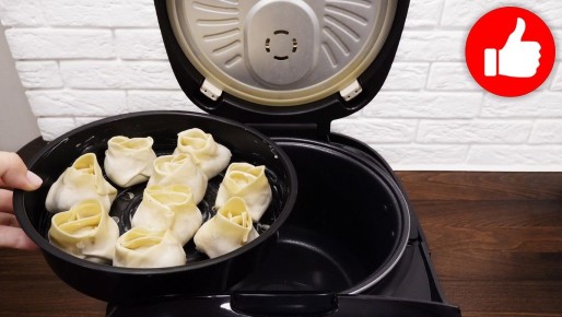 Сочные манты на пару: легкий обед с мультиваркой